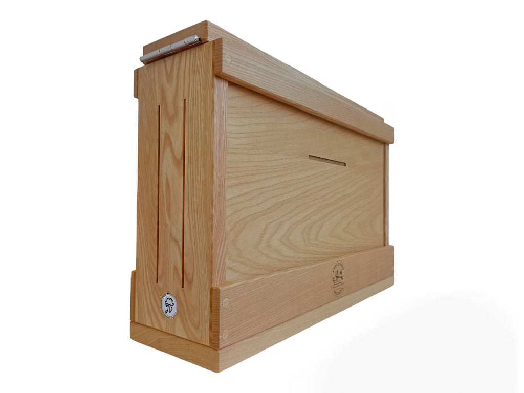 2 frame observation hive side and front angled view